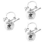 3 Pcs Stainless Steel Keychain Ring Evening Gowns for Women Formal Mens Gifts