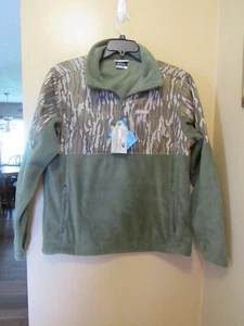 NWT MEN'S 2X-LARGE 2XL COLUMBIA PHG FLEECE OVERLAY GRN/CAMO 1/4 ZIP JACKET - Picture 1 of 5