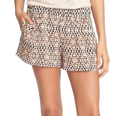 NWOT Anthropologie Joie Silk Shorts Black Orange * Extra Small XS - Image 1 of 4