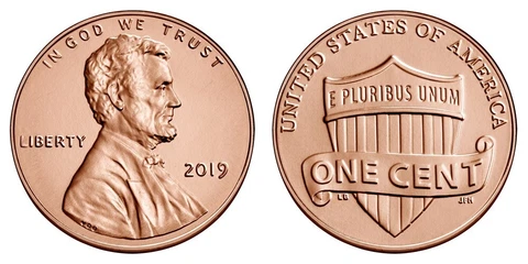 2019 P LINCOLN PENNY - 1c Lincoln Union Shield theme ** ON HAND ** Cover