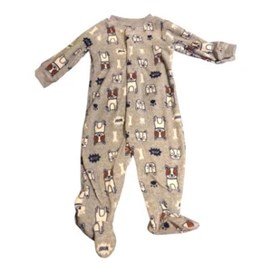 Carter’s Gray Infant One Piece Sleeper with Dog Print 6 Months - Bild 1 von 4