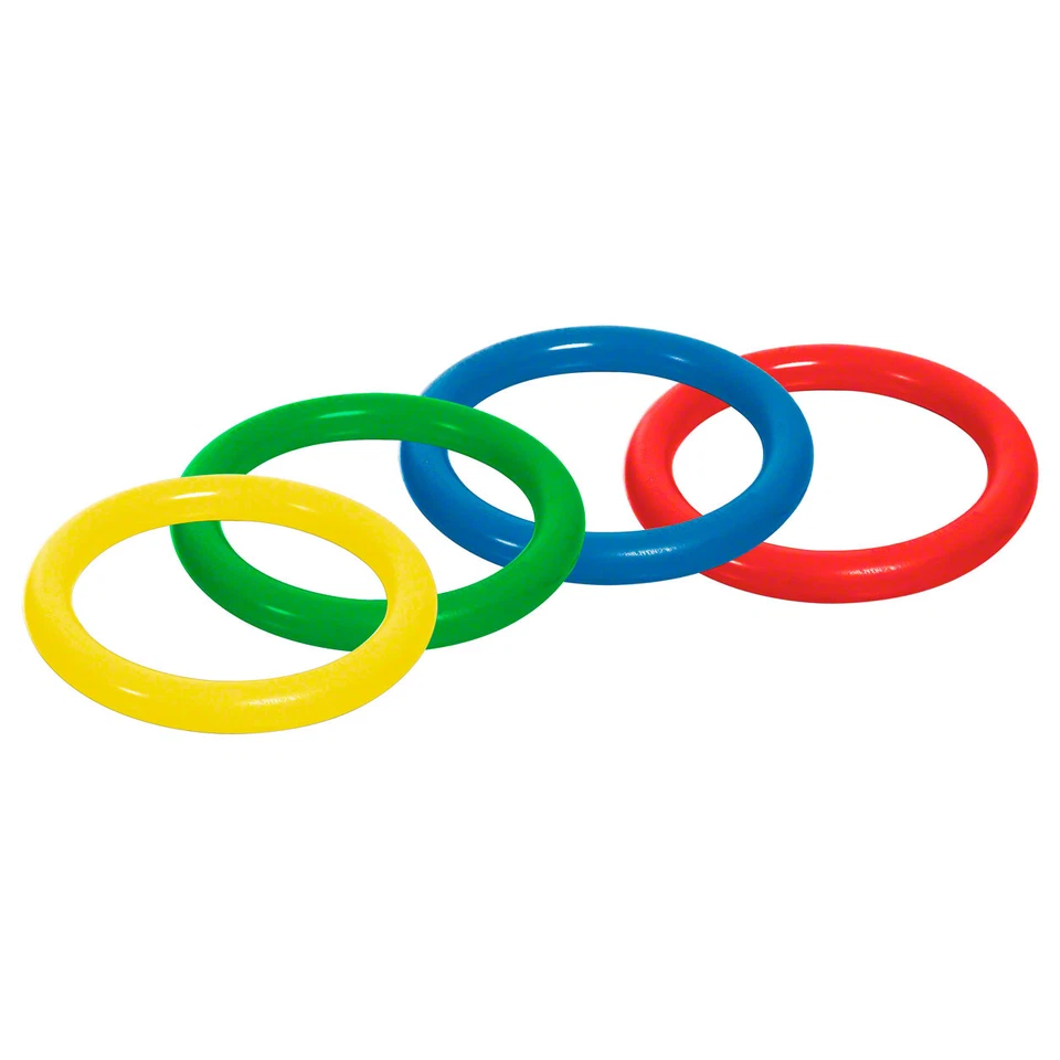 SPORT-TEC TOGU Tauchring aus PVC, ø 16 cm, 4er Set, Wasserspielzeug