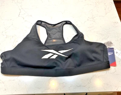 NEW! Reebok Plus Size 4X 26/28 Lux Vector Racerback Sports Bra Women's 26W 28W - Image 1 of 4