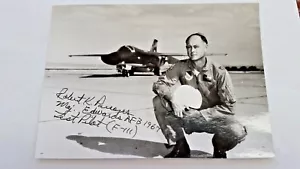 FIGHTER-PILOT Robert K. Parsons 270 combat missions Signed 7X5 photo 1967 - Picture 1 of 2