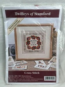 Muestreador conmemorativo punto de cruz REMEMBERRANCE - Twilleys of Stamford - Imagen 1 de 4
