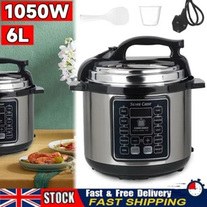 10 in 1 Electric Digital Pressure Cooker 1050W Large Family 6L UK Brand New - Picture 1 of 12