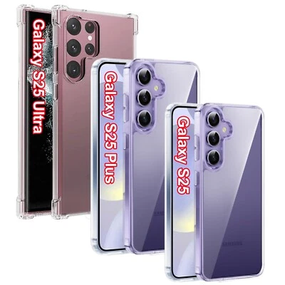 Funda delgada de silicona transparente a prueba de golpes para Samsung Galaxy S25/S25+/S25 Ultra Foto 1 de 4