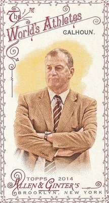 2014 Topps Allen And Ginter Basketball Coach Jim Calhoun Mini Red 1St 01/33 - Image 1 of 2