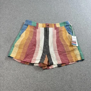 Billabong x Sincerely Jules Short Women Medium Striped Hard To Tell Coastal Boho - Picture 1 of 9