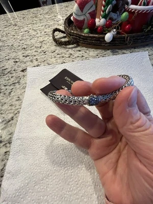 Brazalete de plata de ley con zafiro John Hardy $350 Foto 1 de 3