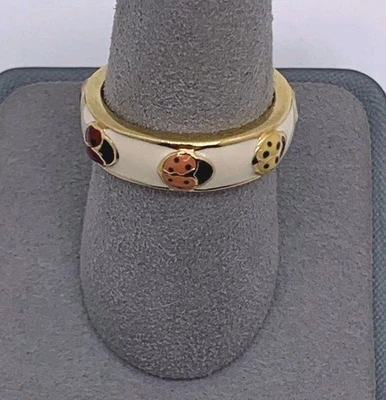 Anillo Joan Rivers Adorable Ladybug Banda - Talla 8.5 Foto 1 de 4
