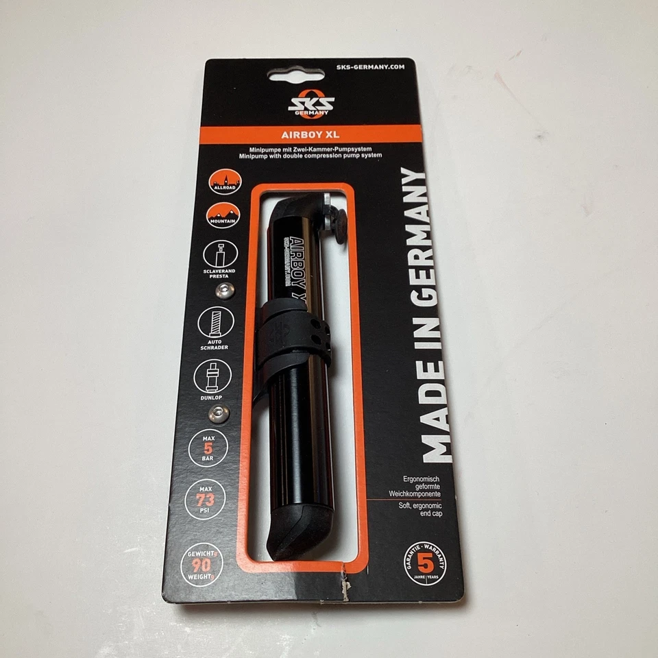 Mini bomba SKS Airboy XL - negra Foto 1 de 1