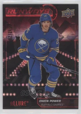 2022-23 Upper Deck Allure Runways Red /299 Owen Power #RW-5 Rookie RC - Image 1 of 2