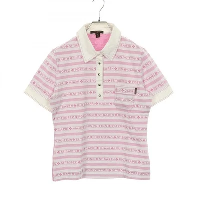Polo LOUIS VUITTON RW061W WIJR03CO4 algodón blanco rosa usado mujer talla 40 Foto 1 de 4