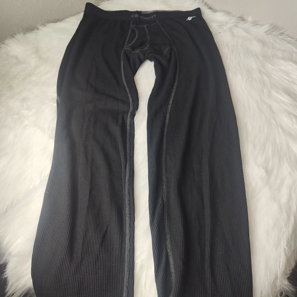 Carhartt Men's XLarge Force Midweight Classic Thermal Base Layer Pants Black EUC - Image 1 of 4