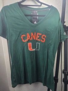 Adidas Miami Hurricanes T-Shirt Gr. L Damen - Bild 1 von 6