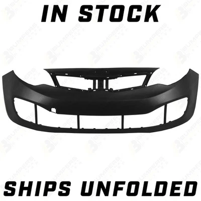 PRIMERED Front Bumper Cover SHIPS UNFOLDED for 2012 2013 2014 2015 Kia Rio 4dr Foto 1 de 4