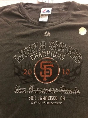 Camiseta Majestic 2010 de los Gigantes de San Francisco Campeones de la Serie Mundial XL Mujer Foto 1 de 4