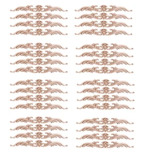 32 Stück Holz Applikationen und Onlays, unbemalt DIY Deko Holz Onlay2041 - Bild 1 von 8