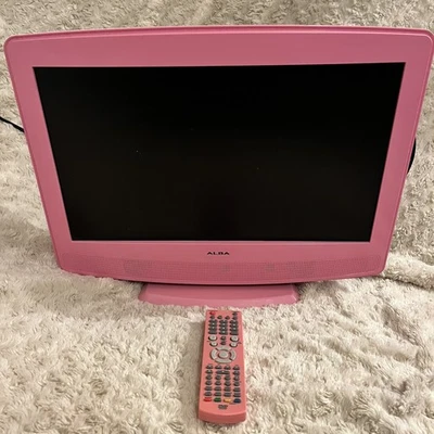 Alba  19"  Pink TV with Built in DVD Player with remote ATVD91186P see desc. - Image 1 of 4