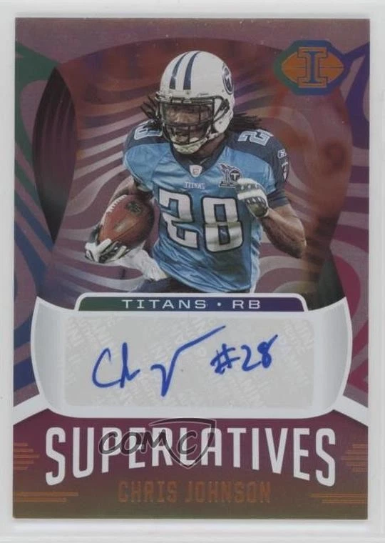 2021 Panini Illusions Superlatives Signs Orange Chris Johnson #SU-12 Auto - Image 1 of 2