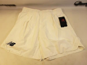 Pantalones cortos New Balance blancos de torneo para hombre medianos - Imagen 1 de 4