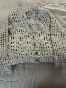 HAUTE HIPPIE Girl's Cardigan Long Sleeve Knit Size 5/6 - Picture 1 of 6