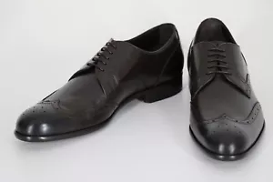 HUGO BOSS Dress Shoes, Mod. Manhattan_Derb_wtbr, Size EU 43 / US 10, Dark Brown - Picture 1 of 10