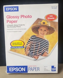 Epson Glossy Photo Paper 120 Sheets 8.5" x 11" S041141-120 - Picture 1 of 2