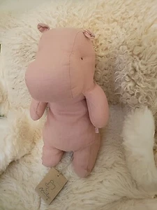 Anthropologie Maileg Safari Friends Nilpferd Plüsch Dänemark Neu mit Etikett ROUGE PINK  - Bild 1 von 5