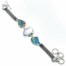 Biwa Pearl, braccialetto di gioielli con pietre preziose a cuore in calcio...