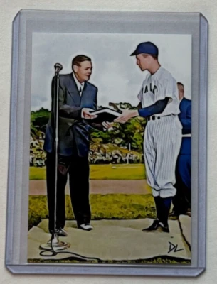 Babe Ruth & George H.W. Bush Artist Signed "American Icons" Trading Card 2/10 - Image 1 of 2