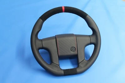 LENKRAD VW SCIROCCO NEU BEZIEHEN NEUBEZIEHEN + ABFLACHEN ALCANTARA/LEDER - Bild 1 von 4