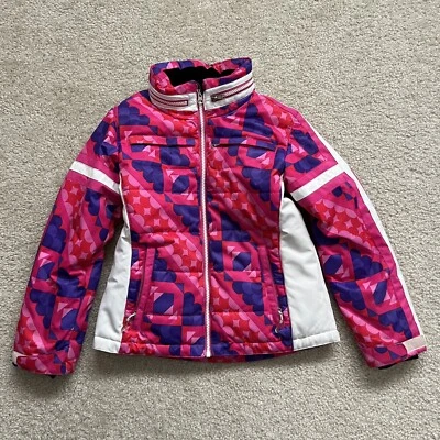 Obermeyer Juniors Girls Size 12 Ski Snowboarding Jacket Coat Style# 31323 Pink - Image 1 of 4