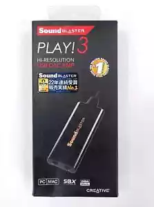 Creative Lab Sound Blaster Play External USB Sound Adapter Windows Mac Plug&Play - Picture 1 of 3