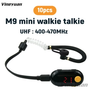 10X Vineyuan M9 Mini walkie talkie UHF 25 Channels Portable Handheld Transceiver - Picture 1 of 12