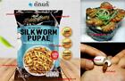 Thai Snack Edible Bug Pupae Silk Worm Insect Spicy Salad Food Party CoffeeTime 