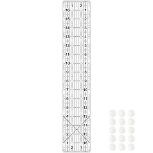Acrylic Quilters Ruler 3"x17" Non-Slip 15 Pcs for Quilting & Sewing - Picture 1 of 6
