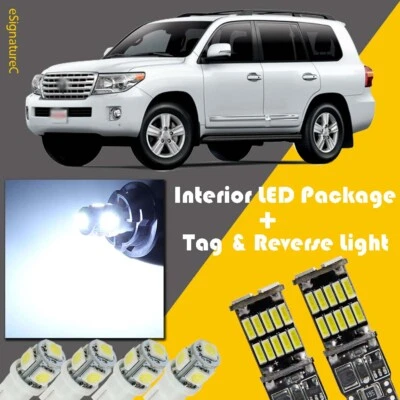 17 LED blanco interior + equipamiento de luces de marcha atrás para Toyota Land Cruiser 2006-2015 Foto 1 de 4