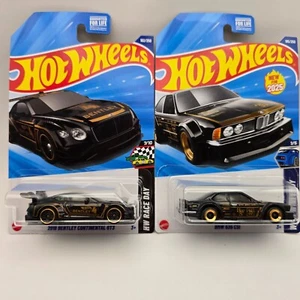 Hot Wheels Bentley Continental GT3 + BMW 635 CSi Lot of 2 • Race Day / Widebody - Picture 1 of 4