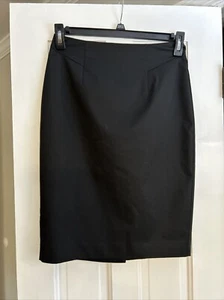 Women’s ANN TAYLOR Pencil Skirt Black Size 4 Fully Lined - Picture 1 of 9