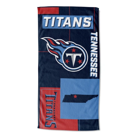 Northwest NFL Tennessee Titans State Line Beach Towel Cover