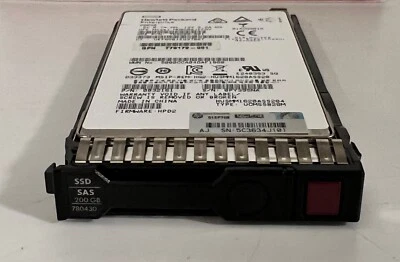 HP 200GB 12G 779164-B21 SAS Mainstream Endurance SFF 2.5" ENT SC H2 SSD - Image 1 of 4