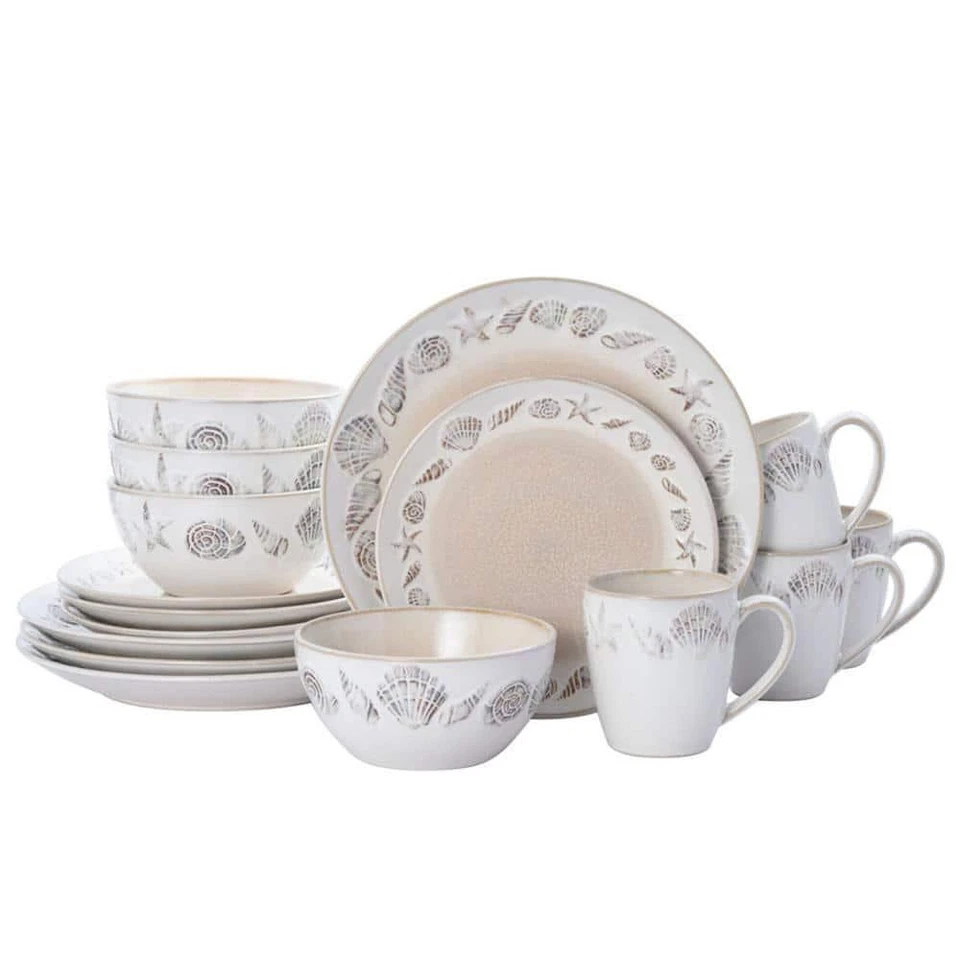 Pfaltzgraff Panama Coastal Stoneware 16-piece Beige