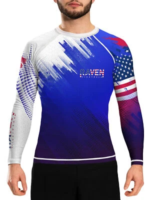 Raven Fightwear Para Hombre Valor EE. UU. Protector contra Erupciones BJJ MMA  Foto 1 de 3