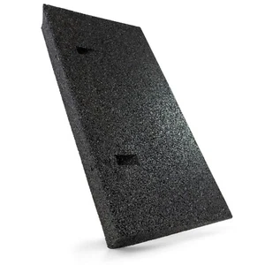 TOPRUBBER® Bordsteinrampe 500x250x70 mm Bordstein Auffahrrampe aus Gummigranulat - Bild 1 von 5