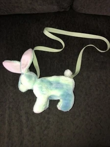 Little Girls Green Plush Bunny Purse for Easter - Picture 1 of 6