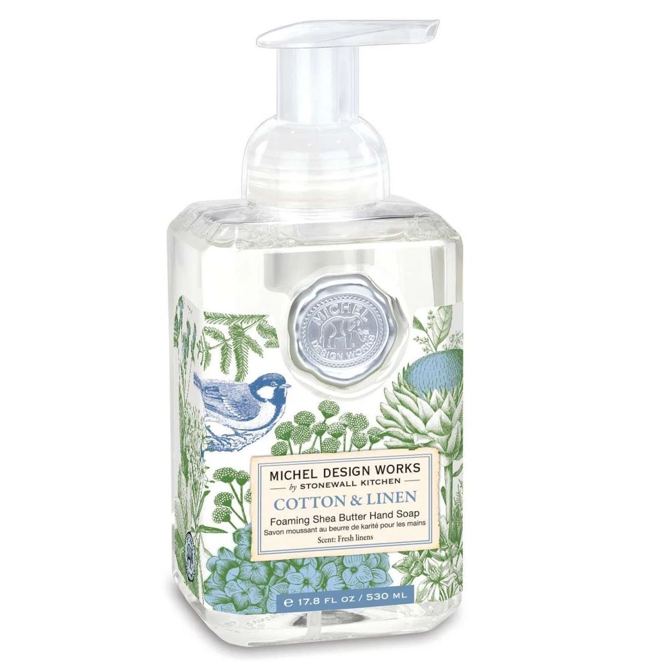 Foaming Hand Wash Soap Moisturizing Shea Butter Cotton Linen Birch Leaf 530ml - Image 1 of 1
