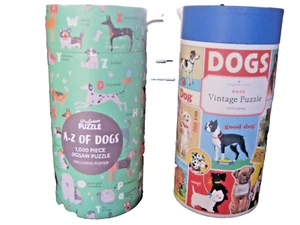 2- 1000 piece Dog themed puzzles- Complete - Picture 1 of 5