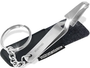 Zeckenzange Kreuzpinzette Zeckenpinzette Schlüßelanhänger mit Tasche 8 cm - Bild 1 von 5